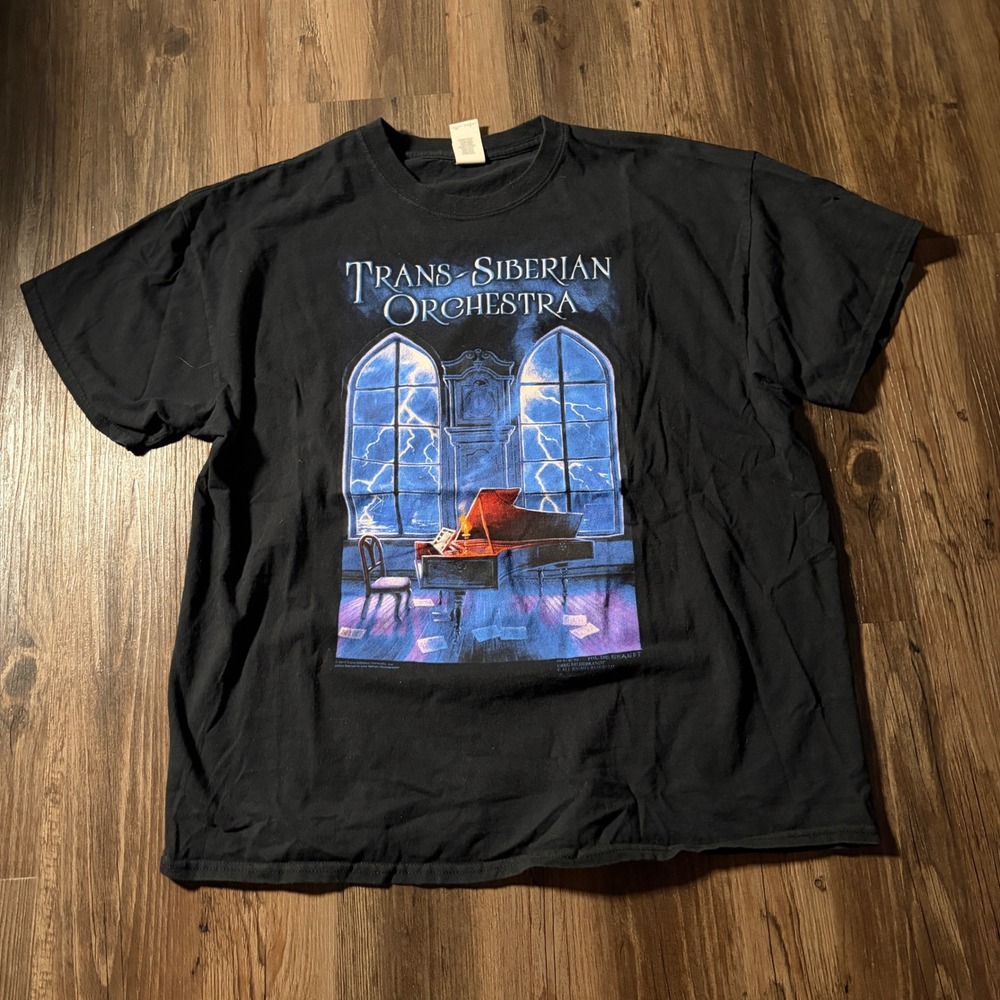 Trans Siberian Orchestra Winter Tour 2017‎ T Shirt Men's XL Black Concert Tee
